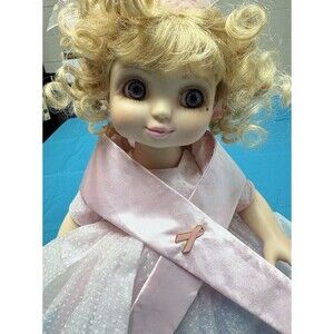 Vintage Marie Osmond Adora Belle Pink Ribbon Breast Cancer Awareness Doll 14”